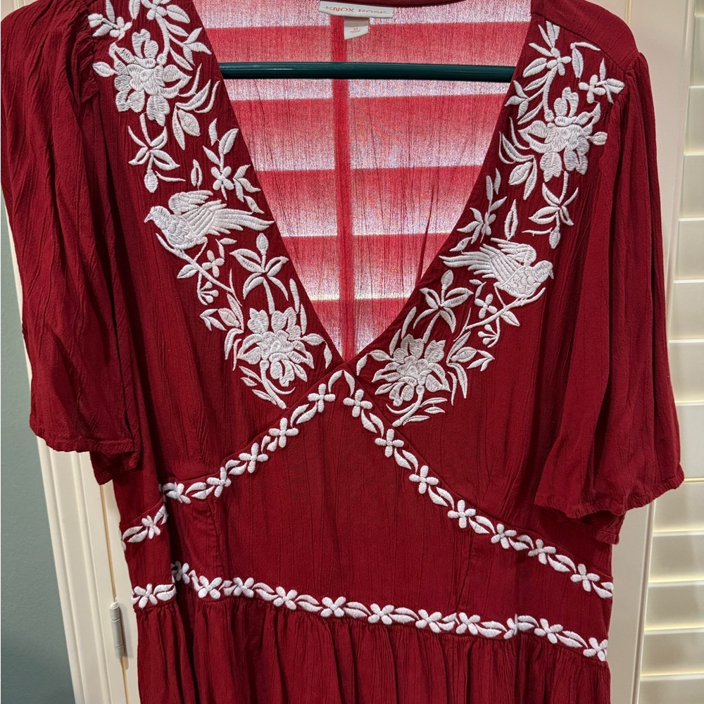Knox Rose embroidered top | XL
